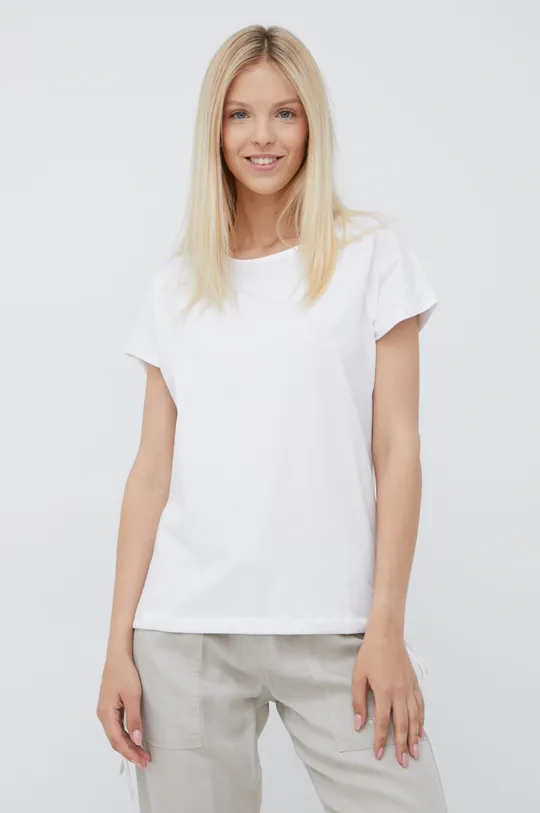 biały Outhorn t-shirt bawełniany Damski