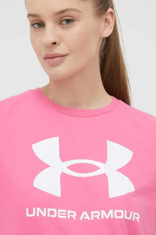 różowy Under Armour t-shirt 1356305.634