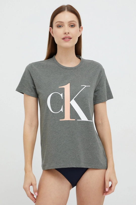 Calvin Klein Underwear t-shirt piżamowy zielony