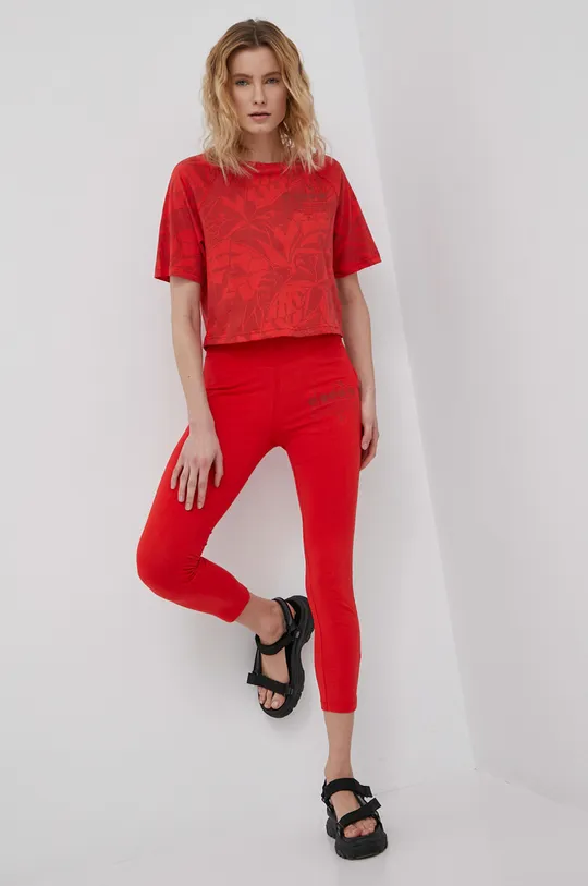 Βαμβακερό μπλουζάκι Diadora κόκκινο