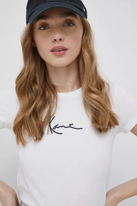 λευκό Μπλουζάκι Karl Kani