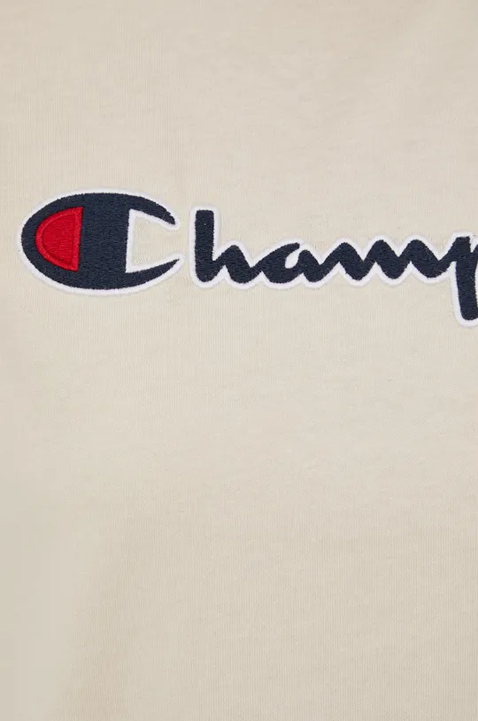 beige Champion cotton t-shirt