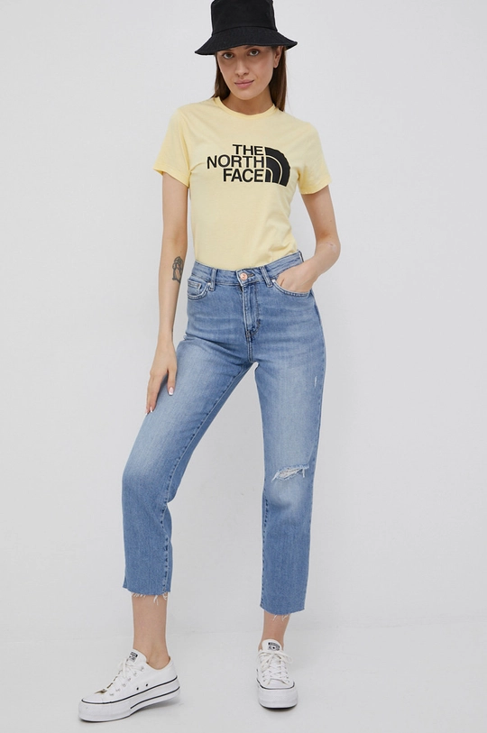 The North Face cotton t-shirt yellow