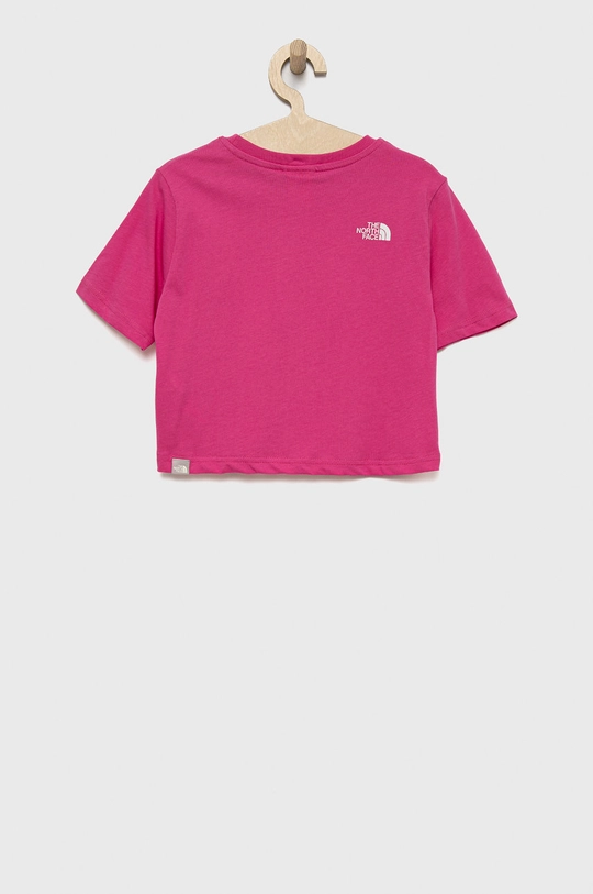 The North Face t-shirt bawełniany dziecięcy różowy