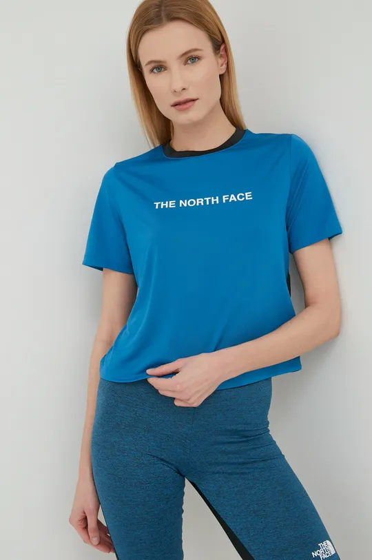 μπλε Αθλητικό μπλουζάκι The North Face Moutain Athletics Γυναικεία
