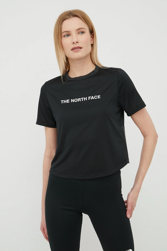 czarny The North Face T-shirt sportowy Mountain Athletics Damski