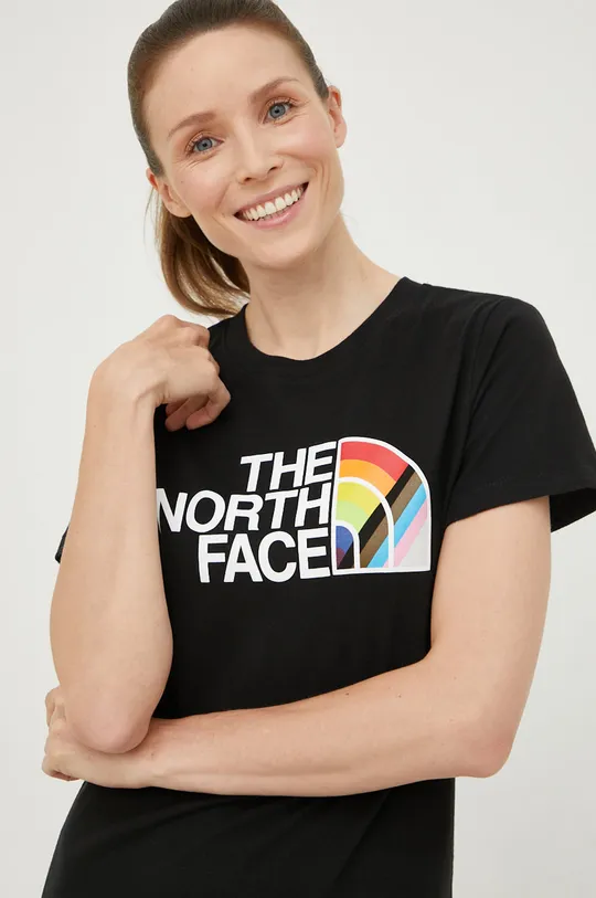 czarny The North Face t-shirt bawełniany Pride