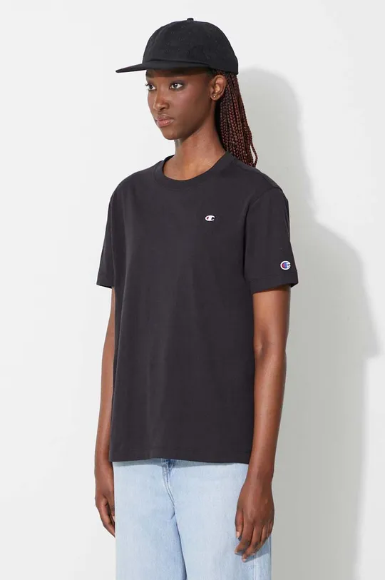 black Champion cotton t-shirt