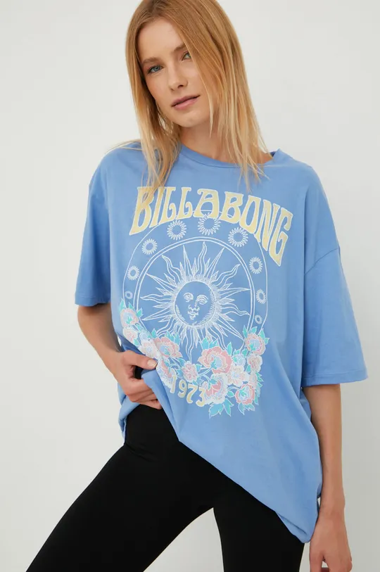 μπλε Βαμβακερό μπλουζάκι Billabong Billabong X Hippie