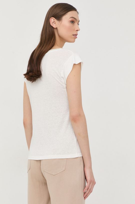 Ľanové tričko Morgan  Základná látka: 55% Ľan, 45% Polyester Prvky: 75% Bavlna, 20% Metalické vlákno, 5% Elastan
