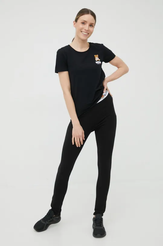 Пижамная футболка Moschino Underwear чёрный