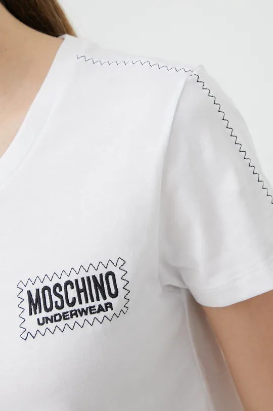 Βαμβακερή πιτζάμα μπλουζάκι Moschino Underwear Γυναικεία