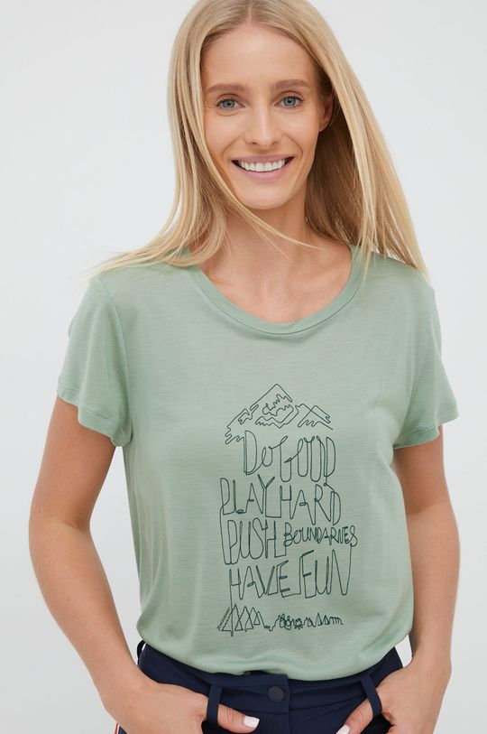 jasny zielony Houdini t-shirt Tree Message