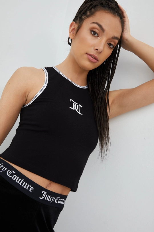 fekete Juicy Couture top