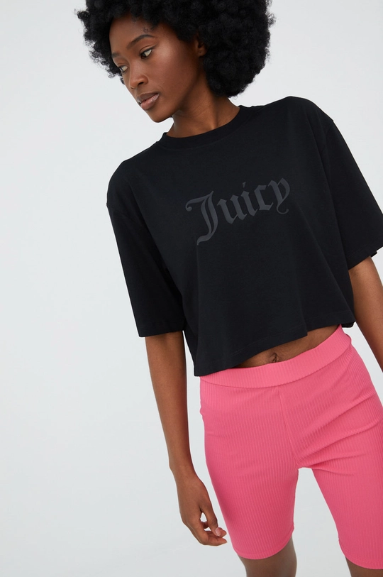 czarny Juicy Couture t-shirt Damski