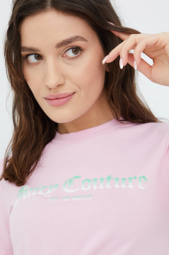 różowy Juicy Couture t-shirt Damski