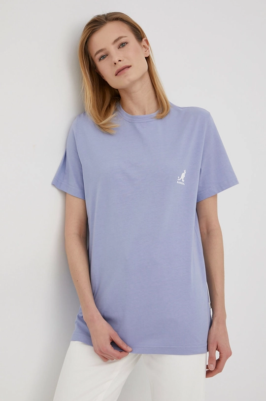 violetto Kangol T-shirt in cotone Donna