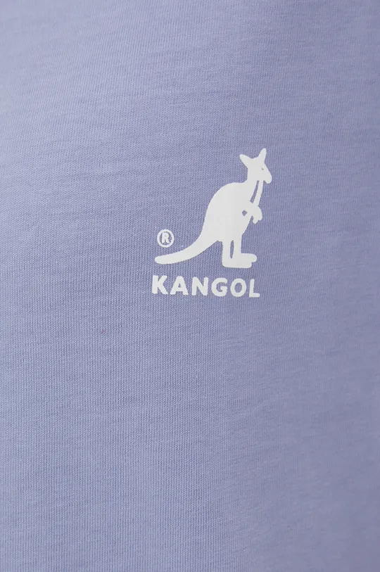 fialová Bavlnené tričko Kangol
