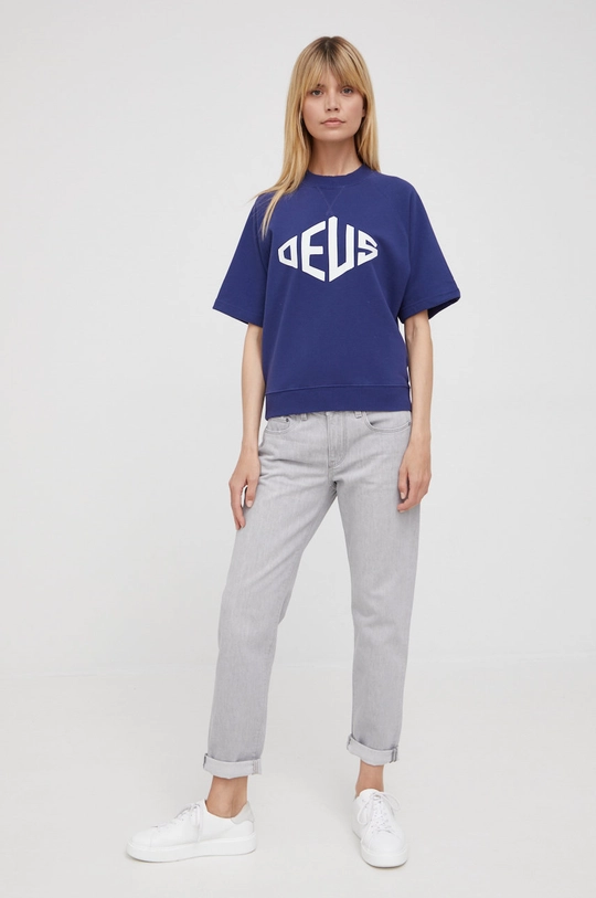 Deus Ex Machina bluza granatowy