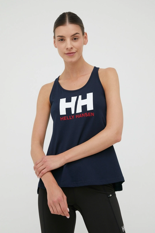 σκούρο μπλε Βαμβακερό Top Helly Hansen