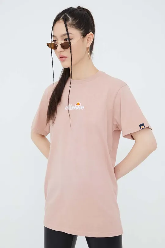 roza Bombažen t-shirt Ellesse