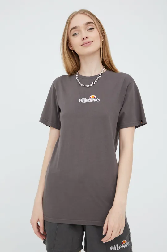 siva Bombažen t-shirt Ellesse Ženski