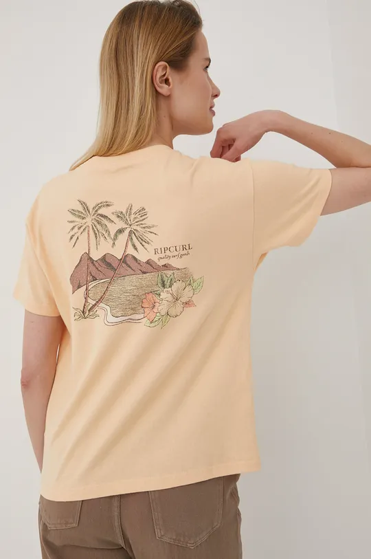 pomarańczowy Rip Curl t-shirt bawełniany Damski