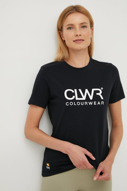 czarny Colourwear t-shirt bawełniany