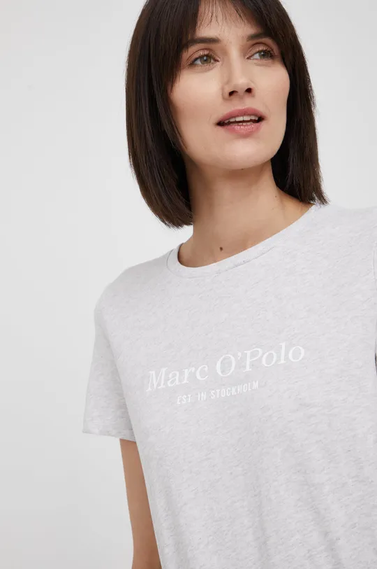 szary Marc O'Polo t-shirt bawełniany