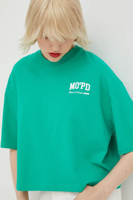 πράσινο Βαμβακερό μπλουζάκι Marc O'Polo Denim Γυναικεία