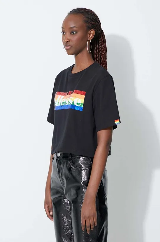 чёрный Хлопковая футболка Ellesse Rainbow pack