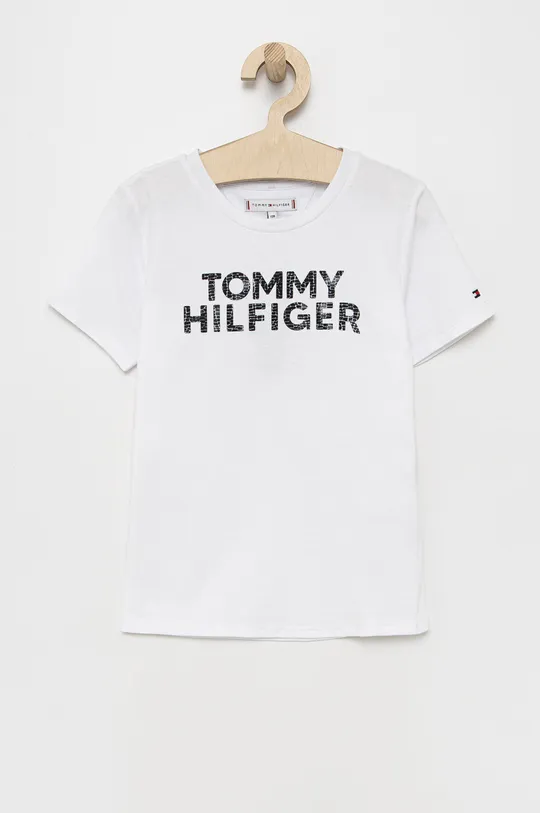 biela Detské tričko Tommy Hilfiger Dievčenský