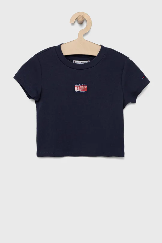 темно-синій Дитяча футболка Tommy Hilfiger Для дівчаток