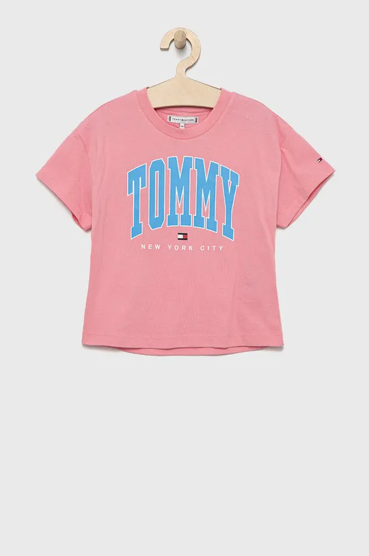 rózsaszín Tommy Hilfiger gyerek póló Lány