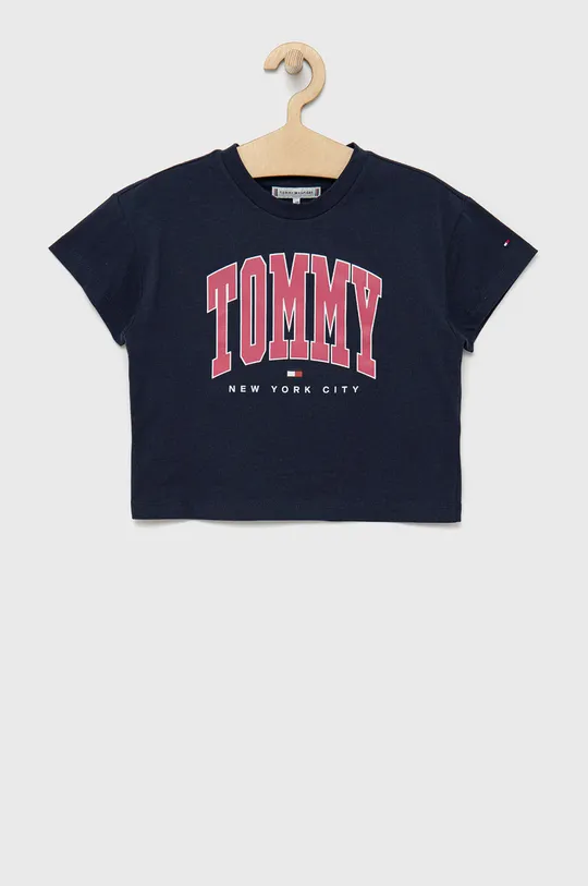 σκούρο μπλε Παιδικό μπλουζάκι Tommy Hilfiger Για κορίτσια