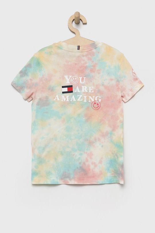Tommy Hilfiger t-shirt bawełniany dziecięcy multicolor