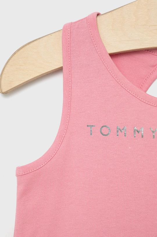 Tommy Hilfiger top dziecięcy różowy