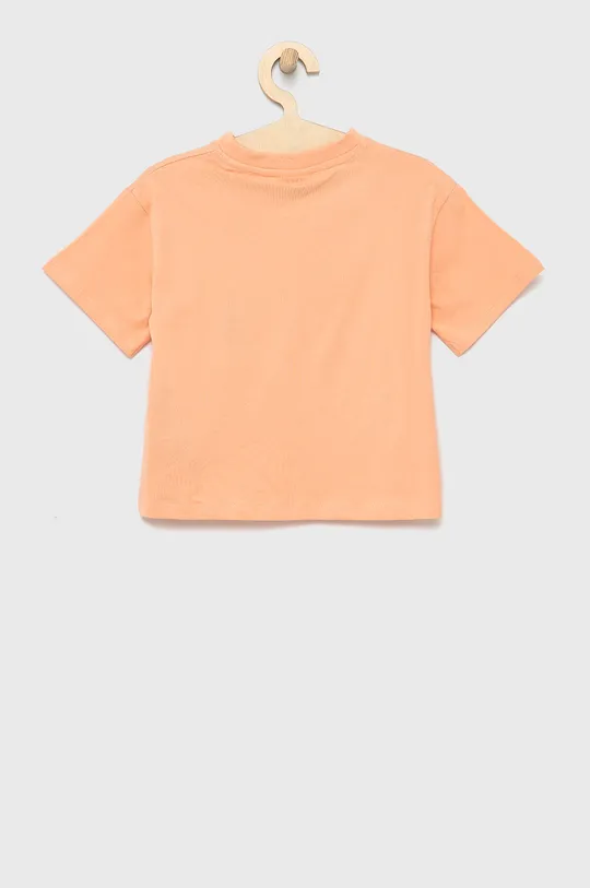 Guess T-shirt bawełniany dziecięcy pomarańczowy