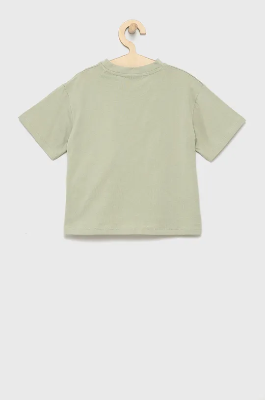 Guess T-shirt bawełniany dziecięcy zielony