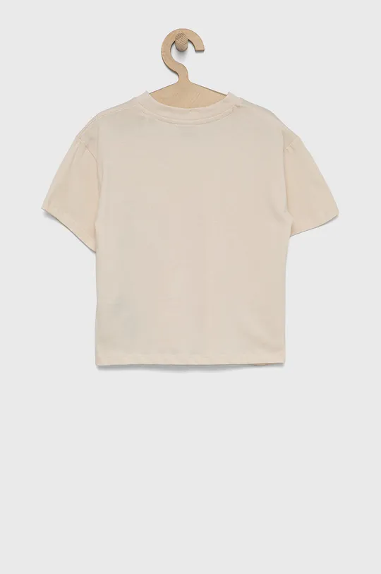 Guess - Παιδικό βαμβακερό μπλουζάκι μπεζ