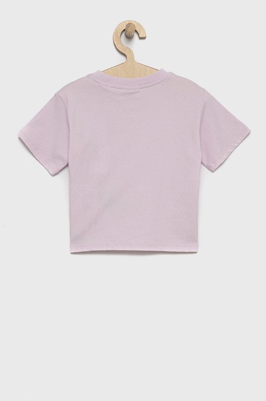 Detské bavlnené tričko Guess levanduľová