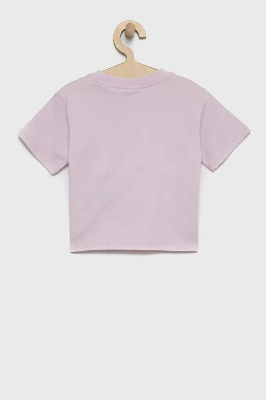 Guess - Παιδικό βαμβακερό μπλουζάκι μωβ