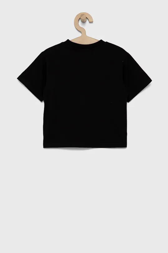 Guess - Παιδικό βαμβακερό μπλουζάκι μαύρο