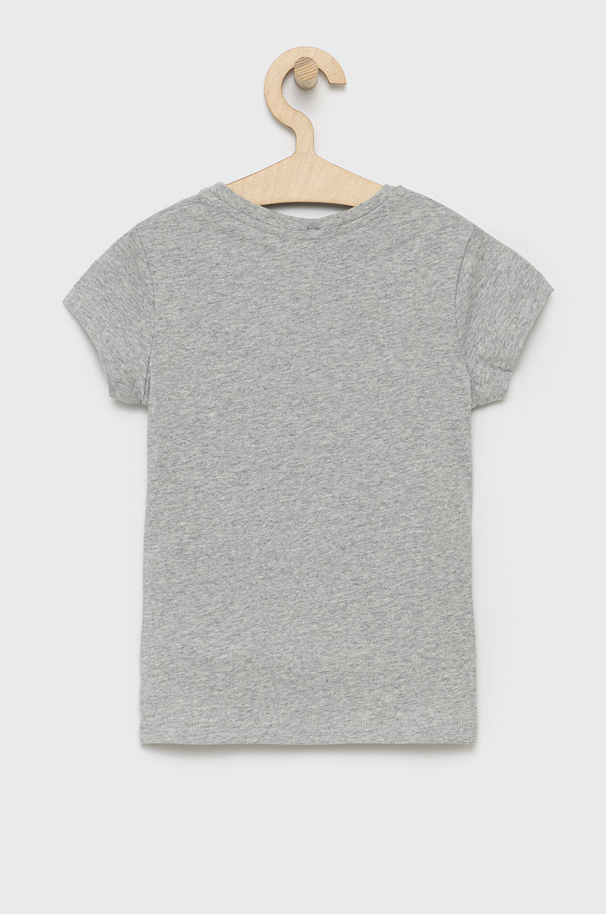 Dětské bavlněné tričko Calvin Klein Jeans šedá