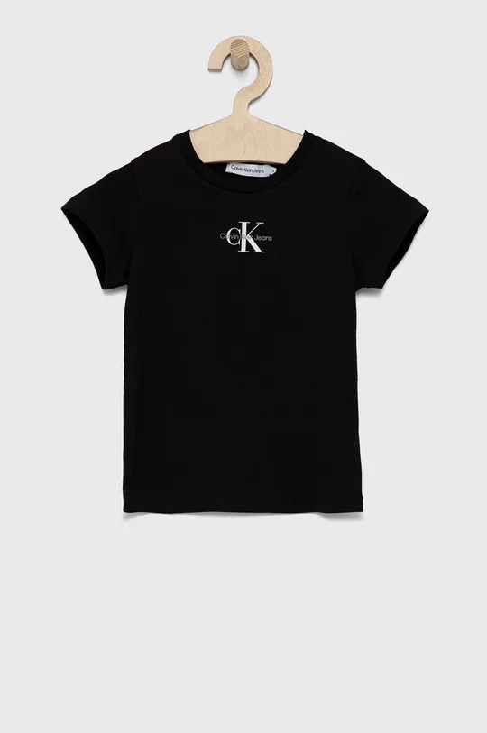 nero Calvin Klein Jeans t-shirt in cotone per bambini Ragazze