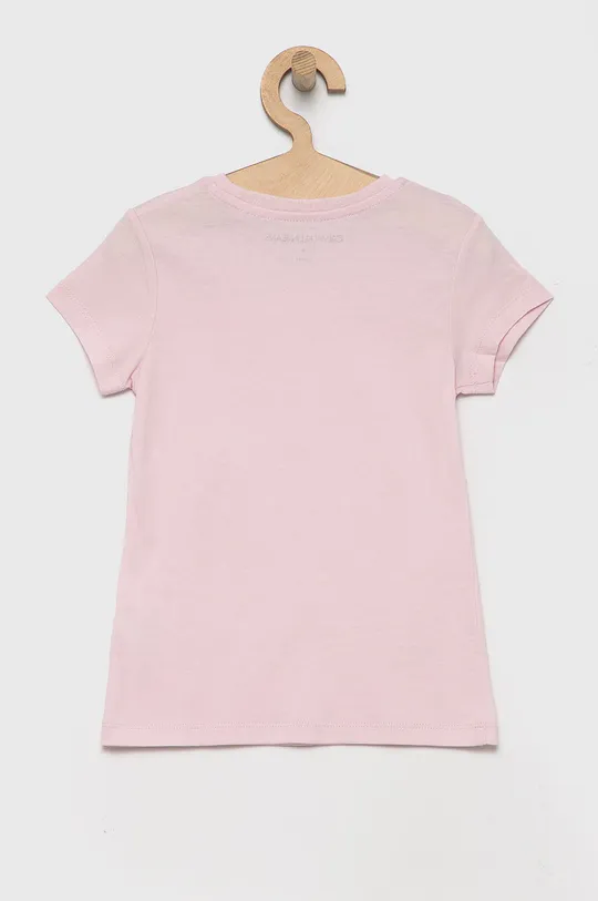 różowy Calvin Klein Jeans T-shirt bawełniany dziecięcy (2-pack) IG0IG01258.PPYY