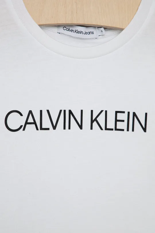Calvin Klein Jeans t-shirt bawełniany dziecięcy IG0IG01064.PPYY  100 % Bawełna