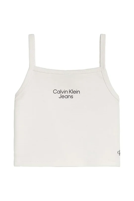 білий Дитячий топ Calvin Klein Jeans Для дівчаток