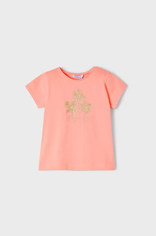 roza Dječja pamučna majica kratkih rukava Mayoral Za djevojčice