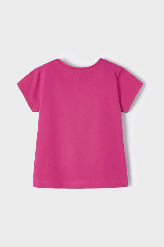 Mayoral T-shirt bawełniany dziecięcy różowy